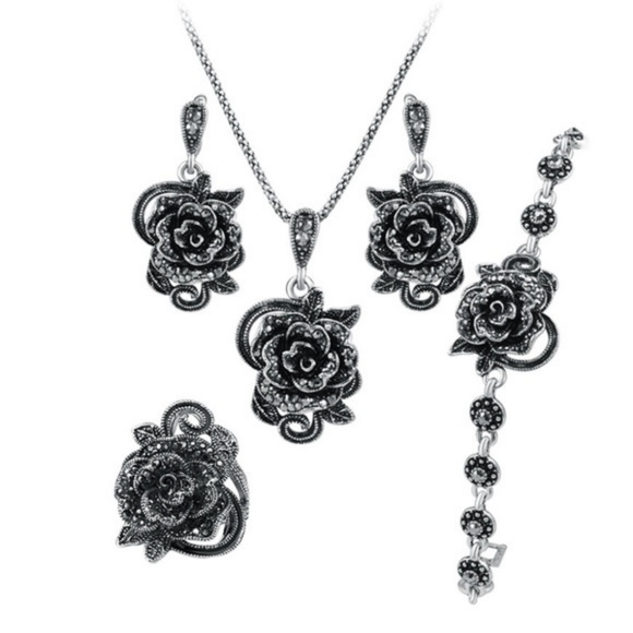 4Pcs/Set Vintage Jewelry Sets - Picture 3 of 8